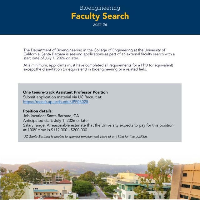 BioE Faculty Search Flyer