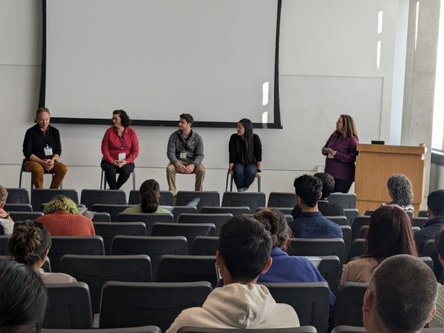 From left to right: Richey Neuman (Cytokenics), Sophia Kenrick (Wyatt), Patrick Leggieri (BP), Jenny Du (Apeel), Michelle O'Malley