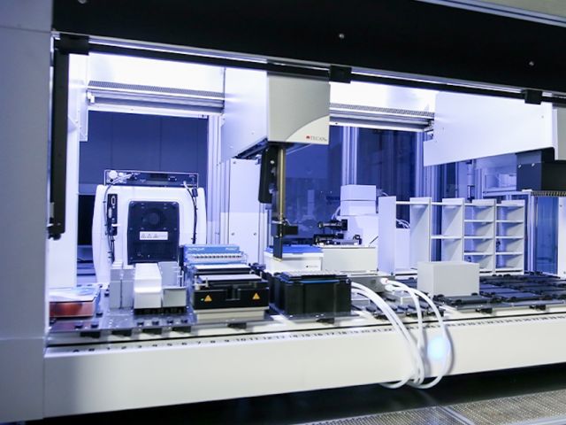 State-of-the-art instrumentation, including this automated and customized robotic assembly system, will be the centerpiece of UCSB’s NSF ExFAB BioFoundry facility