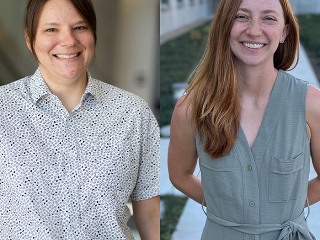 Carrie Mills and Marley Dewey