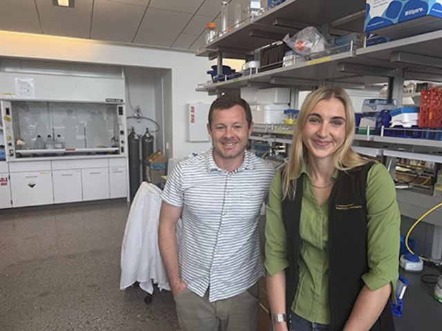 Ryan and Jane in Lab